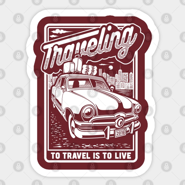 To Travel Is To Live Sticker by JakeRhodes